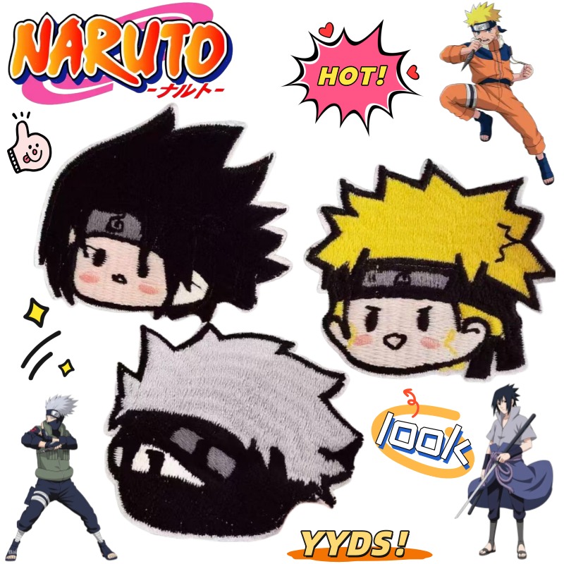 Anime Merchandise Naruto - رقعة قماش مطرزة بتصميم كرتوني إبداعي