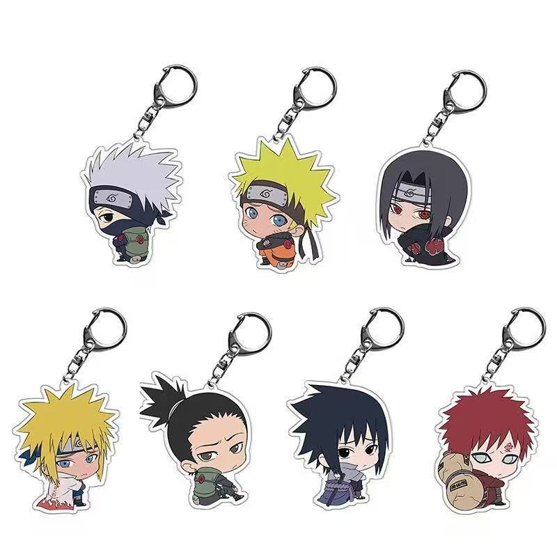 Anime Merchandise Naruto - سلسلة مفاتيح أكريليك لطيفة على شكل