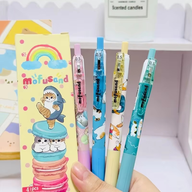 Anime Merchandise For Girls - 4 قطع من أقلام موفوساند الإبداعية