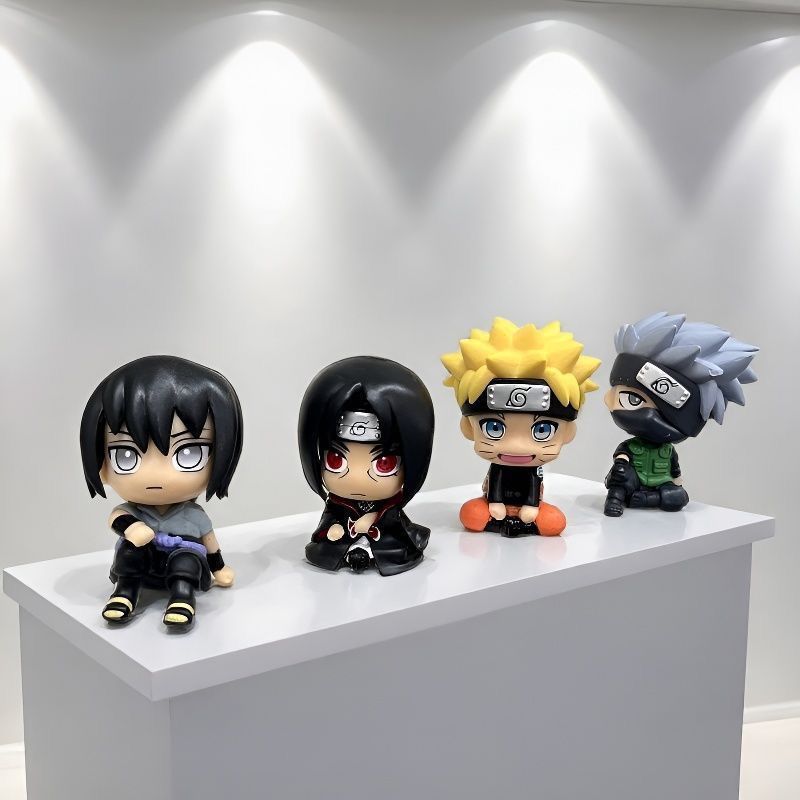 Anime Merchandise Naruto - نموذج شخصية ناروتو الكرتونية اللطيفة، دمية